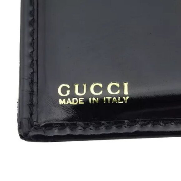 GUCCI W hook wallet logo plate Authentic Used - Picture 7 of 10